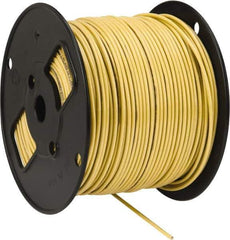 Southwire - THHN/THWN, 12 AWG, 20 Amp, 500' Long, Solid Core, 1 Strand Building Wire - Yellow, Thermoplastic Insulation - Top Tool & Supply