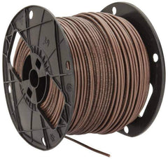 Southwire - THHN/THWN, 12 AWG, 20 Amp, 500' Long, Solid Core, 1 Strand Building Wire - Brown, Thermoplastic Insulation - Top Tool & Supply