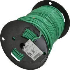 Southwire - THHN/THWN, 10 AWG, 30 Amp, 500' Long, Solid Core, 1 Strand Building Wire - Green, Thermoplastic Insulation - Top Tool & Supply