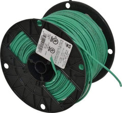 Southwire - THHN/THWN, 12 AWG, 20 Amp, 500' Long, Stranded Core, 19 Strand Building Wire - Green, Thermoplastic Insulation - Top Tool & Supply