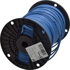 Southwire - THHN/THWN, 10 AWG, 30 Amp, 500' Long, Stranded Core, 19 Strand Building Wire - Blue, Thermoplastic Insulation - Top Tool & Supply