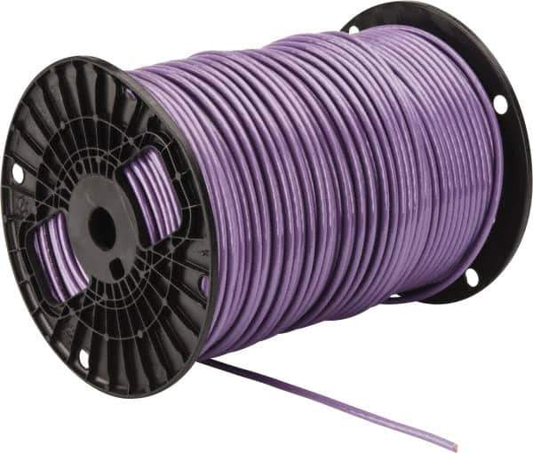 Southwire - THHN/THWN, 10 AWG, 30 Amp, 500' Long, Stranded Core, 19 Strand Building Wire - Purple, Thermoplastic Insulation - Top Tool & Supply