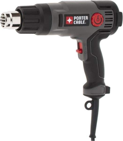 Porter-Cable - 120 to 1,150°F Heat Setting, 19 CFM Air Flow, Heat Gun - 120 Volts, 11.7 Amps, 1,500 Watts, 6' Cord Length - Top Tool & Supply