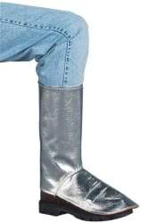 PRO-SAFE - Aluminized Carbon Kevlar Leggings - No Pockets, Silver/Yellow/Black - Top Tool & Supply