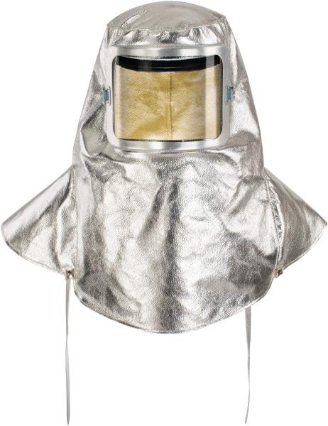 PRO-SAFE - Universal Size, Aluminized Carbon Kevlar Hood - Silver - Top Tool & Supply