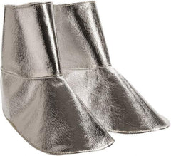 PRO-SAFE - Men's Universal (Women's Universal) Aluminized Spats - Aluminized Blended Kevlar Upper, Silver - Top Tool & Supply