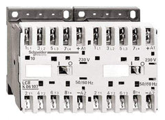 Schneider Electric - 3 Pole, 24 Coil VAC at 50/60 Hz, 16 Amp at 690 VAC, 20 Amp at 440 VAC and 9 Amp at 440 VAC, Reversible IEC Contactor - BS 5424, CSA, IEC 60947, NF C 63-110, RoHS Compliant, UL Listed, VDE 0660 - Top Tool & Supply