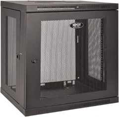 Tripp-Lite - 23-1/2" Overall Width x 12" Rack Height x 17-1/2" Overall Depth Data Cable Enclosure - 200 Lb Capacity, Black - Top Tool & Supply