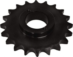 U.S. Tsubaki - 22 Teeth, 3/4" Chain Pitch, Chain Size 60, Split Taper Sprocket - 5.27" Pitch Diam, 5.67" Outside Diam - Top Tool & Supply