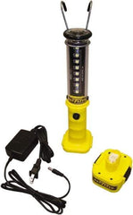 Made in USA - 100 VAC & 240 VAC, (8) 1/2, (1) 1 Watt, Cordless, LED Portable Handheld Work Light - 1 Head, Polycarbonate - Top Tool & Supply