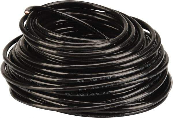 Southwire - THHN/THWN, 6 AWG, 55 Amp, 100' Long, Stranded Core, 19 Strand Building Wire - Black, Thermoplastic Insulation - Top Tool & Supply