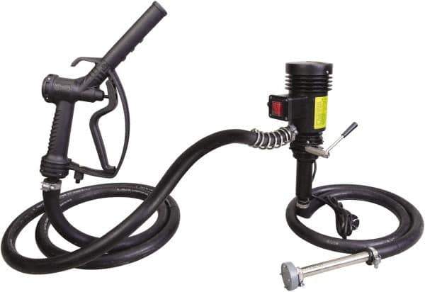 PRO-LUBE - 9.25 GPM, 3/4" Hose Diam, Pump - Stainless Steel Pump, 3/4" Inlet, 3/4" Outlet, 12 Volts, 9.84' Hose Length - Top Tool & Supply