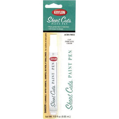 Krylon - 0.33 oz White Gloss Finish Paint Pen - Pen, Direct to Metal, 500 gL VOC Compliance - Top Tool & Supply