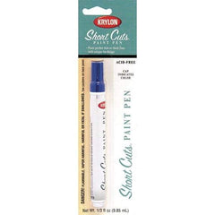 Krylon - 0.33 oz Ocean Blue Gloss Finish Paint Pen - Pen, Direct to Metal, 520 gL VOC Compliance - Top Tool & Supply