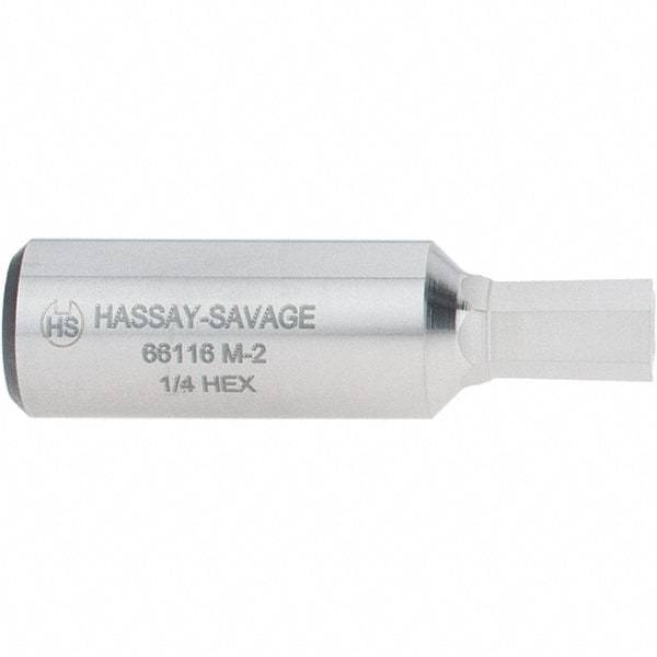 Hassay-Savage - 1/4" Hexagon Rotary Broach - 3/8" Depth of Cut, 1/2" Shank - Top Tool & Supply