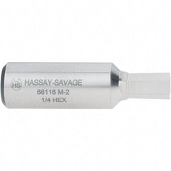 Hassay-Savage - 1/4" Hexagon Rotary Broach - 3/8" Depth of Cut, 1/2" Shank - Top Tool & Supply