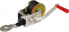 Buyers Products - 800 Lb Capacity, 26' Cable Length, Automotive Hand Winch with Single Gear - Top Tool & Supply