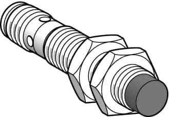 Telemecanique Sensors - NPN, PNP, NO/NC, 4mm Detection, Cylinder, Inductive Proximity Sensor - 4 Wires, IP67, 12 to 24 VDC, M12x1 Thread, 66mm Long - Top Tool & Supply