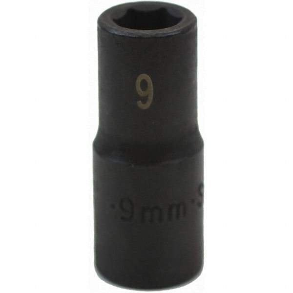 SK - Impact Socket - 3/8"DR 6PT 9MM SEMI-DEEP IMPACT SOCKET - Top Tool & Supply