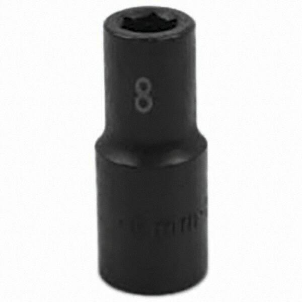 SK - Impact Socket - 3/8"DR 6PT 8MM SEMI-DEEP IMPACT SOCKET - Top Tool & Supply