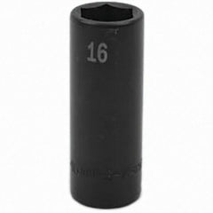 SK - Impact Socket - 3/8"DR 16MM DEEP IMPACT SOCKET - Top Tool & Supply