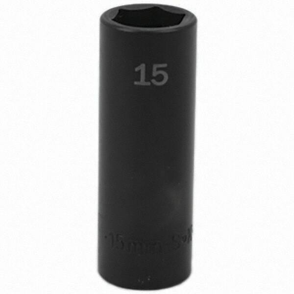 SK - Impact Socket - 3/8"DR 15MM DEEP IMPACT SOCKET - Top Tool & Supply