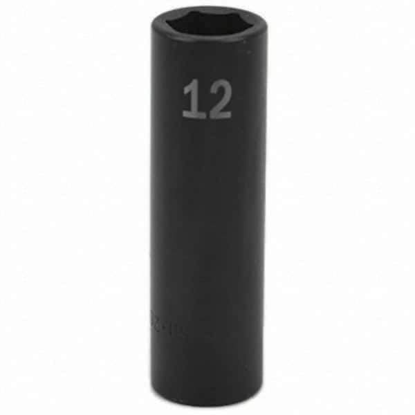 SK - Impact Socket - 3/8"DR 12MM DEEP IMPACT SOCKET - Top Tool & Supply