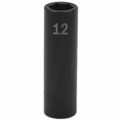 SK - Impact Socket - 3/8"DR 12MM DEEP IMPACT SOCKET - Top Tool & Supply