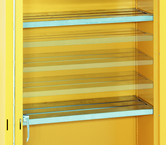 43 x 18 (Yellow) - Extra Shelves for use with Flammable Liquids Safety Cabinets - Top Tool & Supply