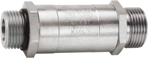 Parker - 65 GPM 1-1/16-12 Inlet Steel Hydraulic Control Valve - 3,000 psi, 1.38" Wide x 2-3/4" Long - Top Tool & Supply