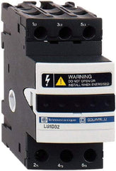 Schneider Electric - 3 Pole, 690 Volt, 25 Amp, DIN Rail Mount Fuse Holder - Compatible with 38mm Long x 45mm Wide and 10mm Diameter Fuse - Top Tool & Supply