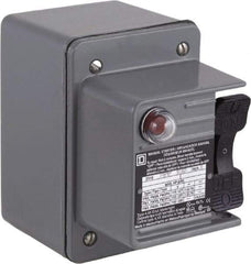 Square D - 2 Poles, 16 Amp, NEMA, Enclosed Toggle Manual Motor Starter - 1 hp at 115 VAC, 1 hp at 230 VAC, 1 hp at 277 VAC, 3/4 hp at 115 VDC & 3/4 hp at 230 VDC, CE, CSA, NEMA 4 & UL Listed - Top Tool & Supply