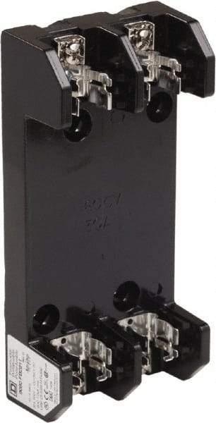 Square D - 2 Pole, 600 Volt, 30 Amp, Surface Mount Fuse Holder - Compatible with H Class Fuse - Top Tool & Supply