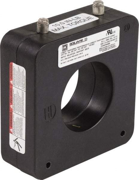 Square D - 800 Amp AC Input, 5 Amp AC Output, Panel Meter Donut Current Transformer - Screw Terminal - Top Tool & Supply