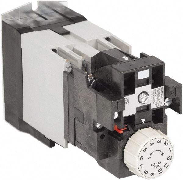 Square D - Time Delay Relay - 5 & 10 Contact Amp, 110 VAC at 50 Hz & 120 VAC at 60 Hz - Top Tool & Supply