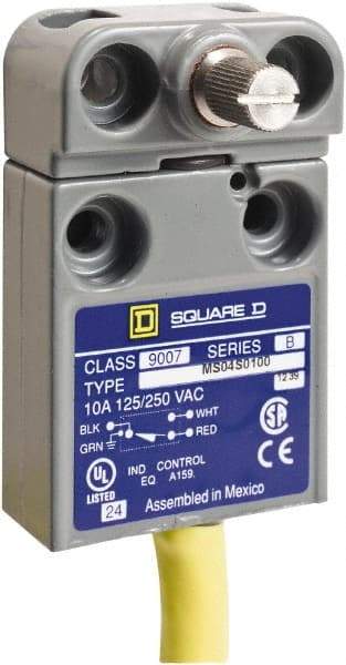 Square D - SPDT, NC/NO, 240 VAC, Prewired Terminal, Rotary Head Actuator, General Purpose Limit Switch - 1, 2, 4, 6, 6P NEMA Rating, IP67 IPR Rating - Top Tool & Supply