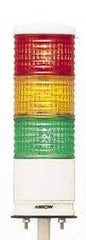 Schneider Electric - LED Lamp, Green, Orange, Red, Flashing and Steady, Preassembled Stackable Tower Light Module Unit - 24 VDC, 300 Milliamp, IP54 Ingress Rating, Base Mount - Top Tool & Supply