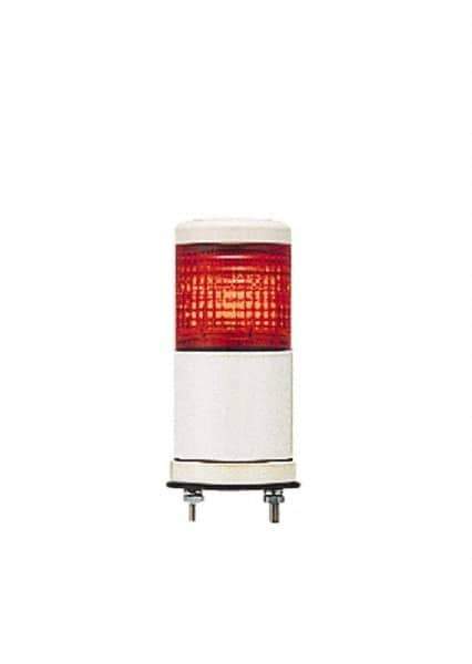 Schneider Electric - Red LED Flashing & Steady Stackable Tower Light with Buzzer - 70 to 85 dB, Base Mount, IP54, 24V, 14 to 122°F - Top Tool & Supply