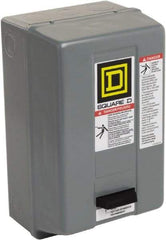 Square D - 110 Coil VAC at 50 Hz, 120 Coil VAC at 60 Hz, 27 Amp, NEMA Size 1, Nonreversible Enclosed Enclosure NEMA Motor Starter - 10 hp at 1 Phase, 1 Enclosure Rating - Top Tool & Supply