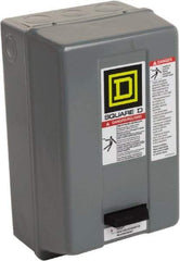 Square D - 110 Coil VAC at 50 Hz, 120 Coil VAC at 60 Hz, 27 Amp, NEMA Size 1, Nonreversible Enclosed Enclosure NEMA Motor Starter - 2 hp at 1 Phase, 1 Enclosure Rating - Top Tool & Supply