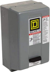 Square D - 110 Coil VAC at 50 Hz, 120 Coil VAC at 60 Hz, 9 Amp, Nonreversible Enclosed Enclosure NEMA Motor Starter - 1 hp at 1 Phase, 1 Enclosure Rating - Top Tool & Supply