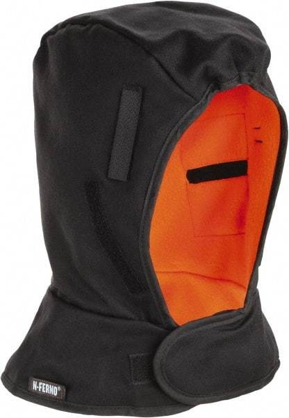 Ergodyne - Black, Underneath Hard Hat Winter Liner - Shoulder Length, 2 Layer - Top Tool & Supply