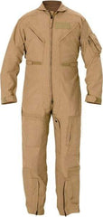 PROPPER - Size 52 Long, Tan, Zipper Front, Flame Resistant Coveralls - Nomex, Open Wrists and Ankles, 6 Pockets - Top Tool & Supply