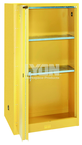 Storage Cabinet - #5461 - 32 x 32 x 65" - 60 Gallon - w/2 shelves, bi-fold self-closing door - Yellow Only - Top Tool & Supply