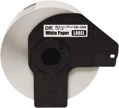 Brother - 4" Wide x 4" Long, White Paper Shipping Label - For Label Maker - Top Tool & Supply