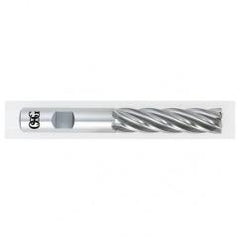 1-1/2 Dia. x 6-1/2 Overall Length 6-Flute Square End HSS-CO SE End Mill-Round Shank-Center Cutting-Uncoated - Top Tool & Supply