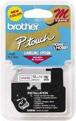 Brother - 1/2" Wide, White Tape Cassette - For Label Maker - Top Tool & Supply