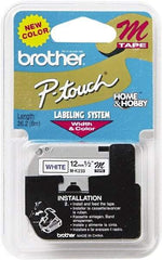 Brother - 1/2" Wide, White Tape Cassette - For Label Maker - Top Tool & Supply