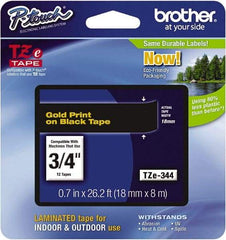 Brother - 3/4" Wide, Black Tape Cassette - For Label Maker - Top Tool & Supply