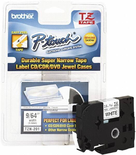 Brother - 1/8" Wide, White Tape Cassette - For Label Maker - Top Tool & Supply